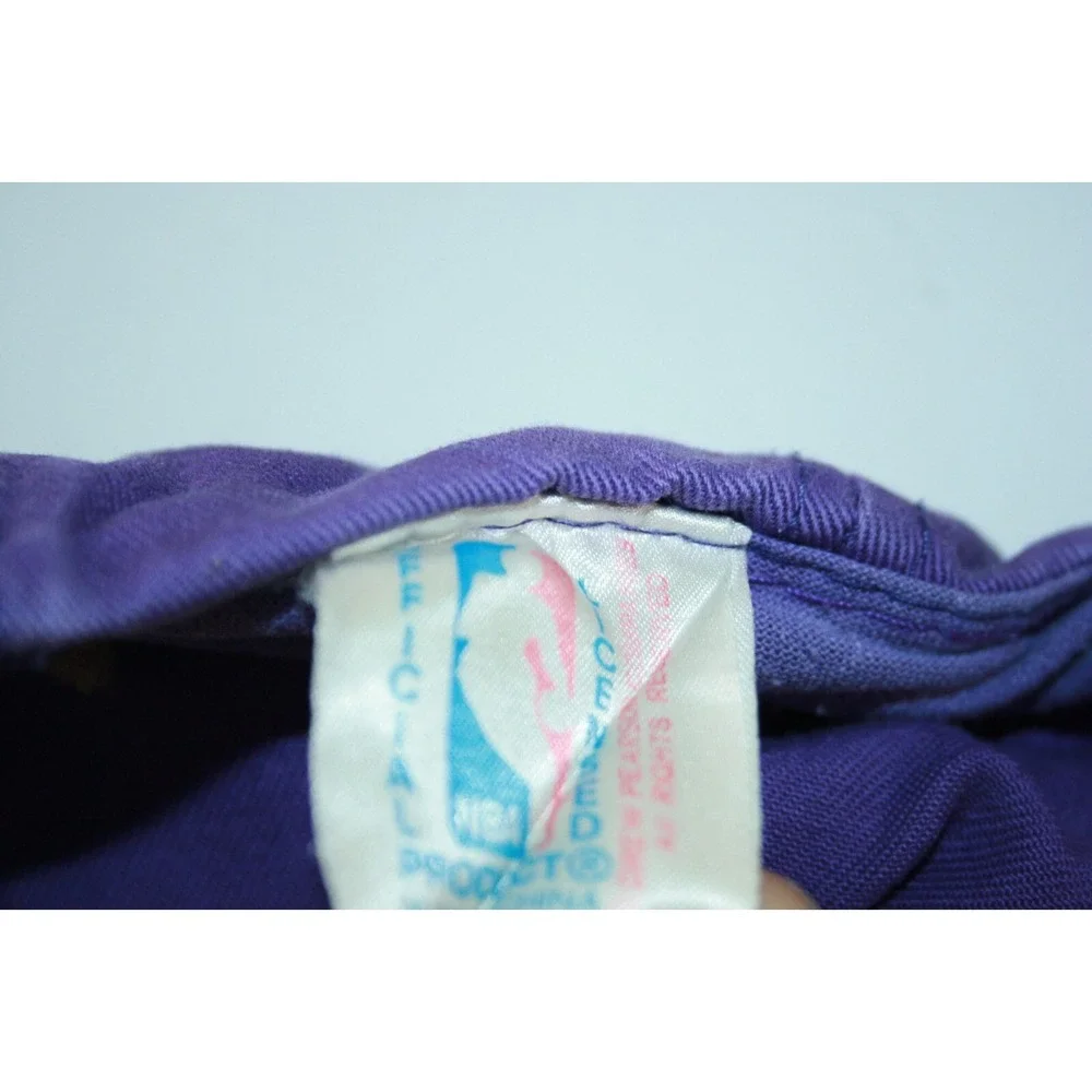Vintage Charlotte Hornets Purple Teal NBA‎ Youth Snapback Adjustable Hat Cap